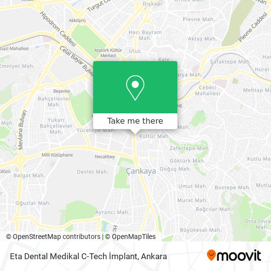 Eta Dental Medikal C-Tech İmplant map