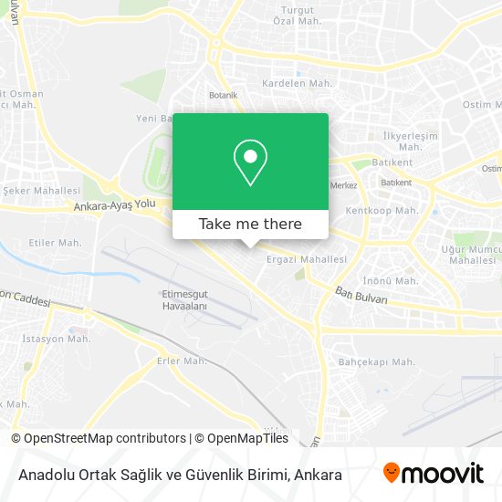 Anadolu Ortak Sağlik ve Güvenlik Birimi map