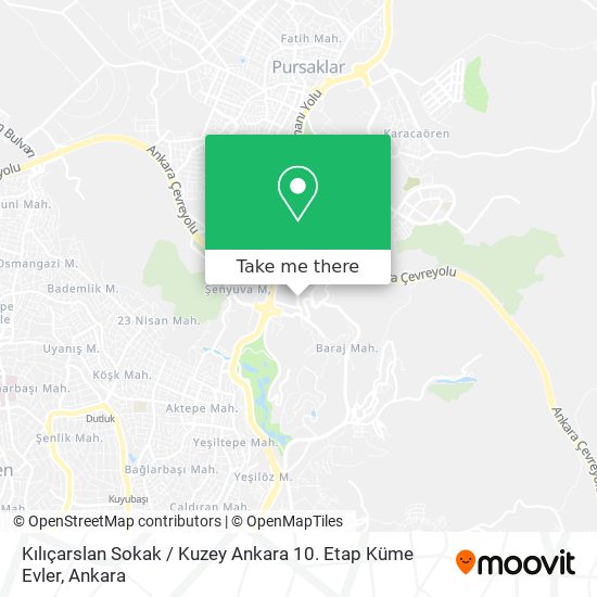 Kılıçarslan Sokak / Kuzey Ankara 10. Etap Küme Evler map