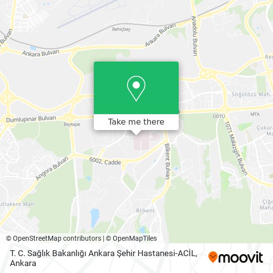 T. C. Sağlık Bakanlığı Ankara Şehir Hastanesi-ACİL map