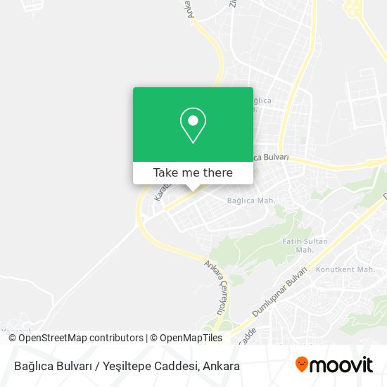 Bağlıca Bulvarı / Yeşiltepe Caddesi map