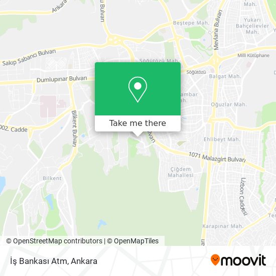 İş Bankası Atm map