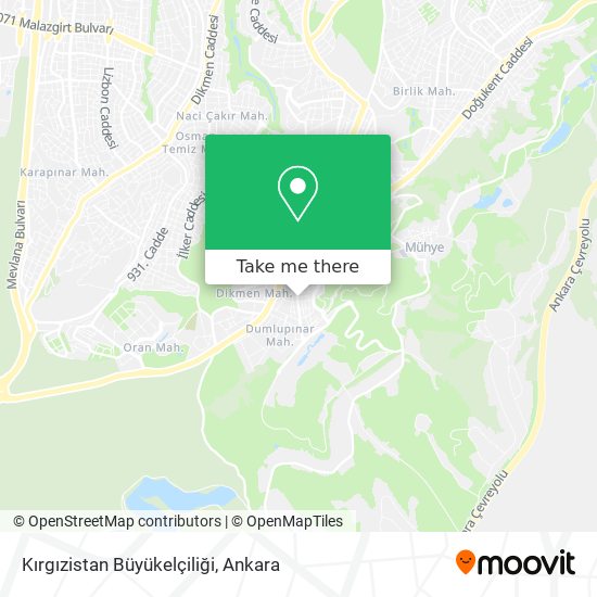 Kırgızistan Büyükelçiliği map