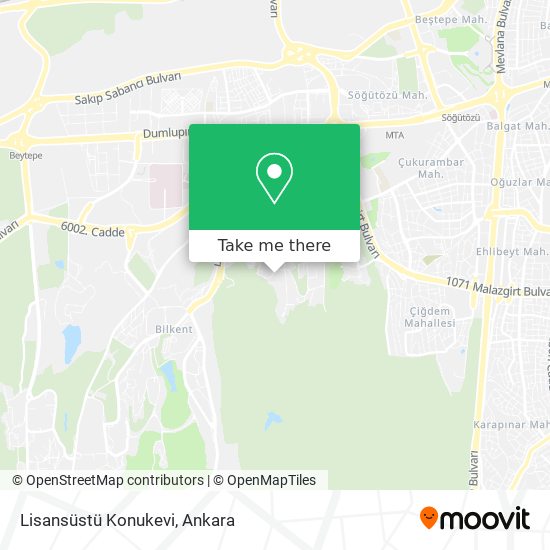 Lisansüstü Konukevi map