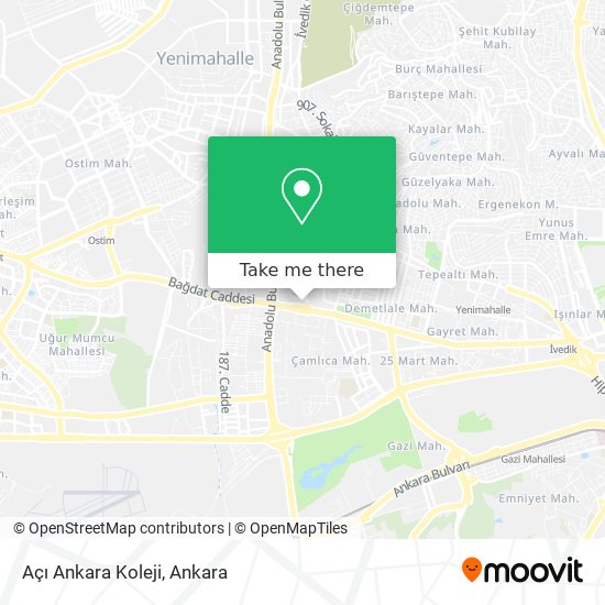 Açı Ankara Koleji map