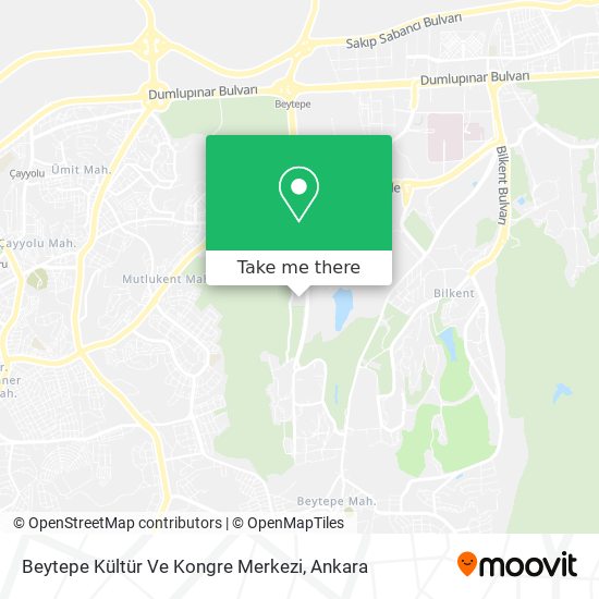 Beytepe Kültür Ve Kongre Merkezi map
