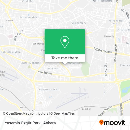 Yasemin Özgür Parkı map