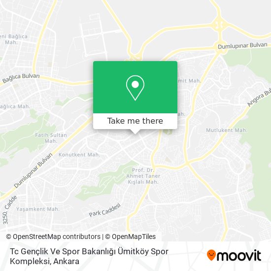 Tc Gençlik Ve Spor Bakanlığı Ümitköy Spor Kompleksi map