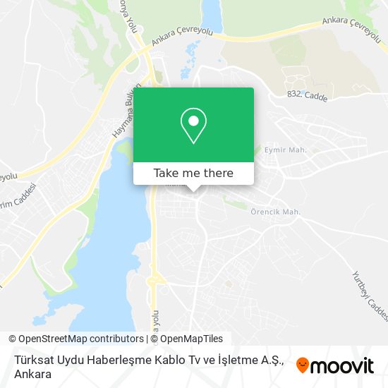 Türksat Uydu Haberleşme Kablo Tv ve İşletme A.Ş. map