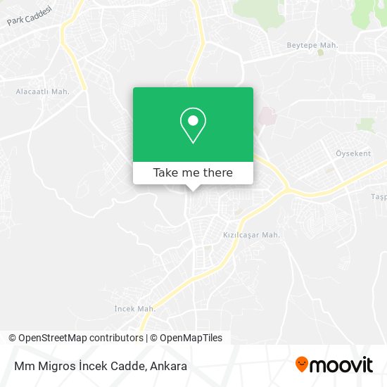 Mm Migros İncek Cadde map