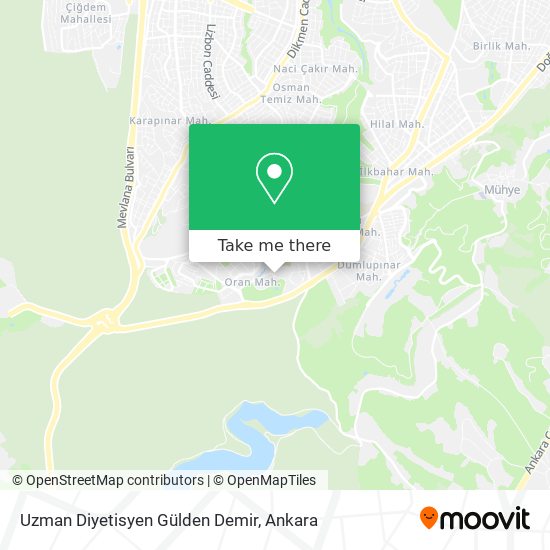 Uzman Diyetisyen Gülden Demir map
