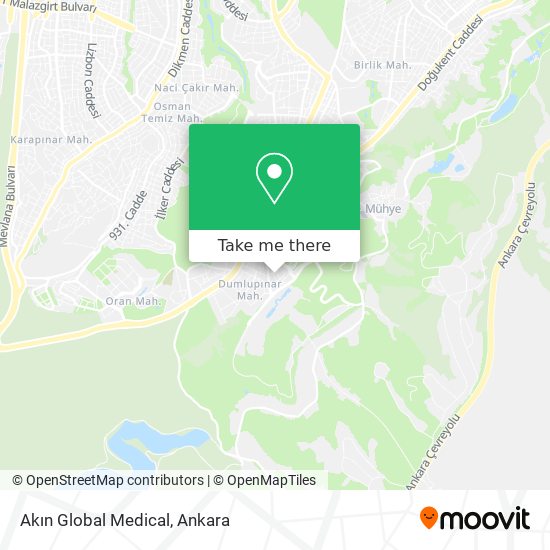 Akın Global Medical map