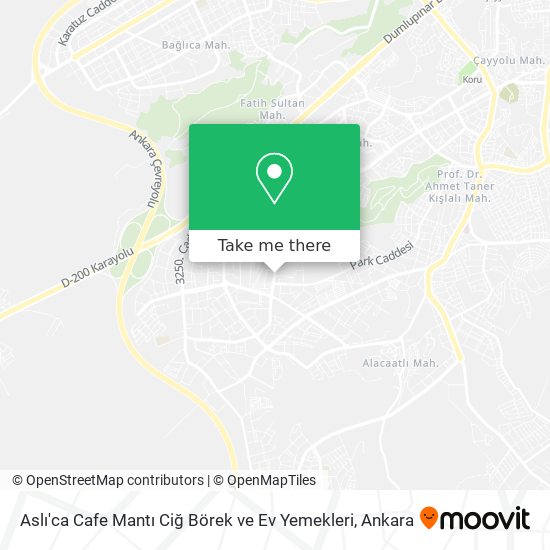 Aslı'ca Cafe Mantı Ciğ Börek ve Ev Yemekleri map