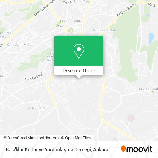 Bala'lılar Kültür ve Yardimlaşma Derneği map