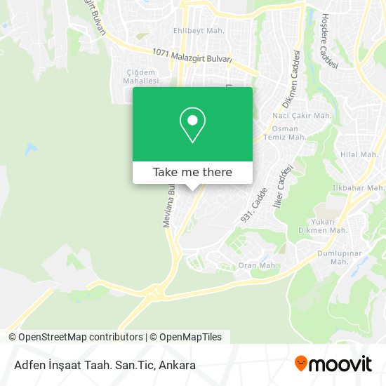 Adfen İnşaat Taah. San.Tic map