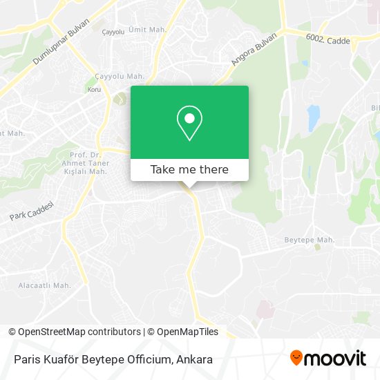 Paris Kuaför Beytepe Officium map