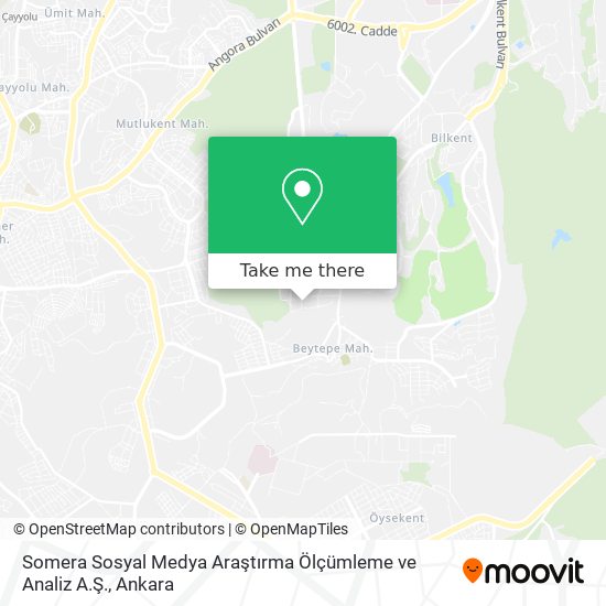 Somera Sosyal Medya Araştırma Ölçümleme ve Analiz A.Ş. map