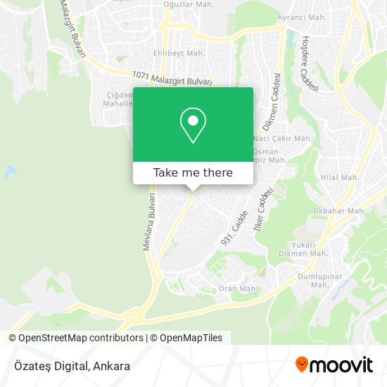 Özateş Digital map