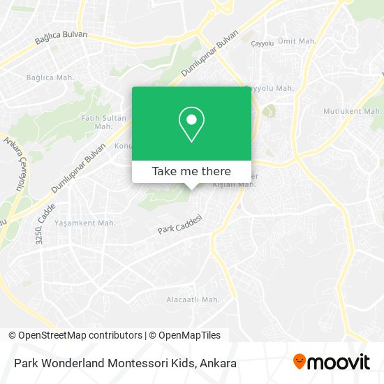 Park Wonderland Montessori Kids map