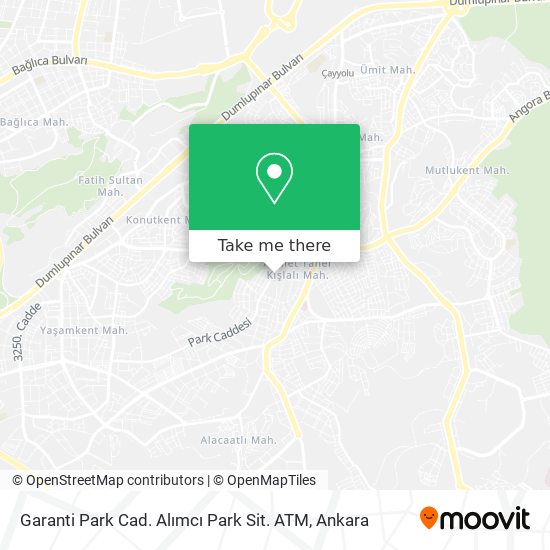 Garanti Park Cad. Alımcı Park Sit. ATM map