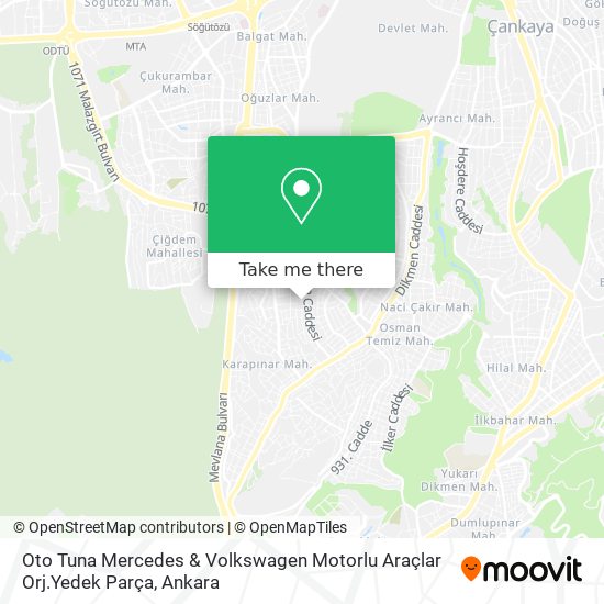 Oto Tuna Mercedes & Volkswagen Motorlu Araçlar Orj.Yedek Parça map