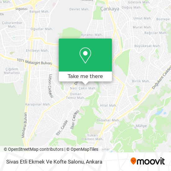 Sivas Etli Ekmek Ve Kofte Salonu map