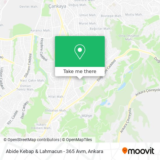 Abide Kebap & Lahmacun - 365 Avm map