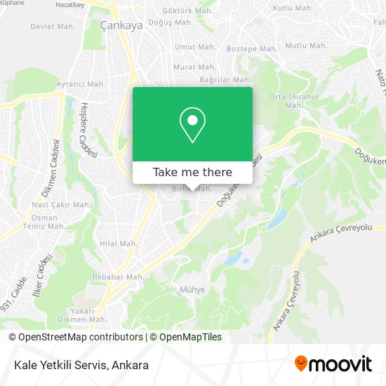 Kale Yetkili Servis map