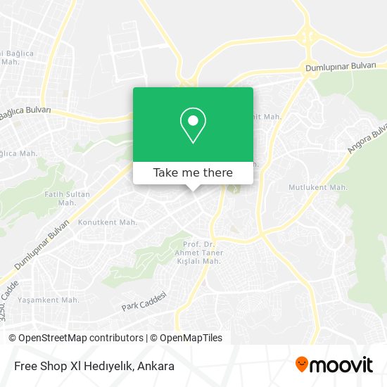 Free Shop Xl Hedıyelık map