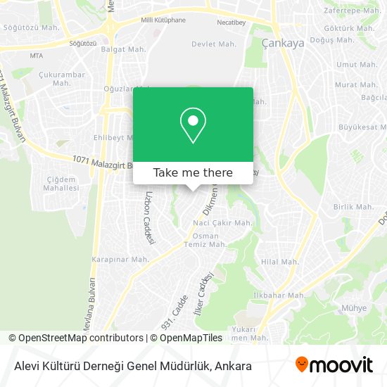 Alevi Kültürü Derneği Genel Müdürlük map