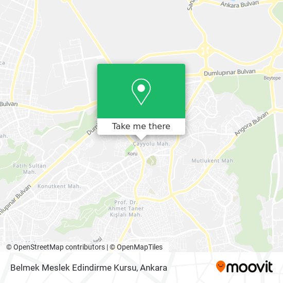 Belmek Meslek Edindirme Kursu map