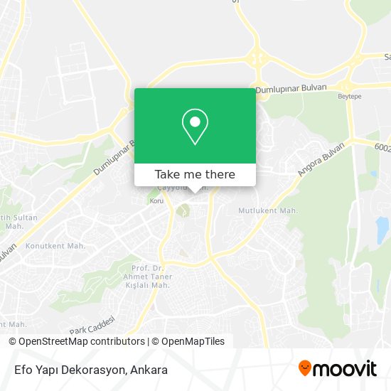 Efo Yapı Dekorasyon map
