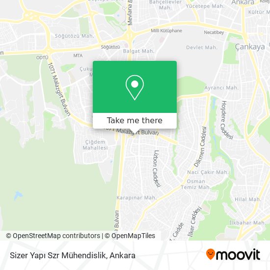 Sizer Yapı Szr Mühendislik map