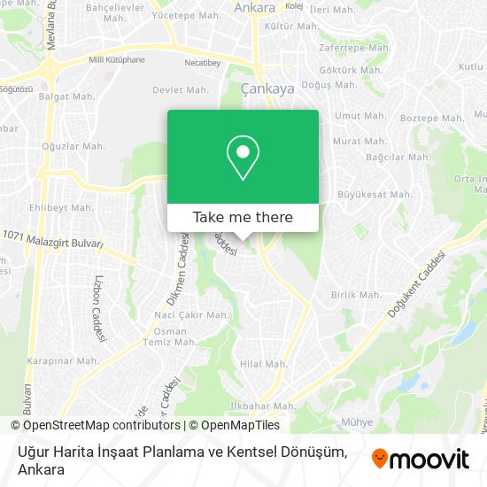 Uğur Harita İnşaat Planlama ve Kentsel Dönüşüm map
