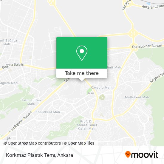 Korkmaz Plastık Temı map