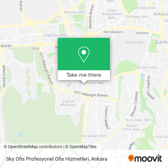 Sky Ofis Profesyonel Ofis Hizmetleri map