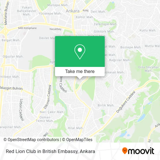 Red Lion Club in British Embassy map