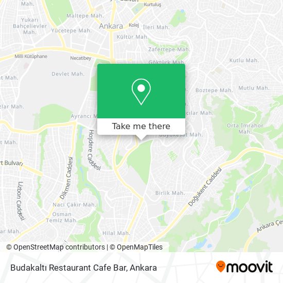 Budakaltı Restaurant Cafe Bar map
