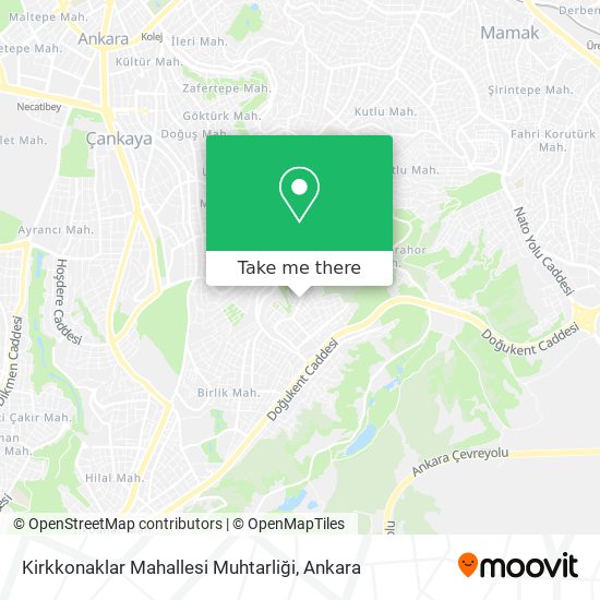 Kirkkonaklar Mahallesi Muhtarliği map