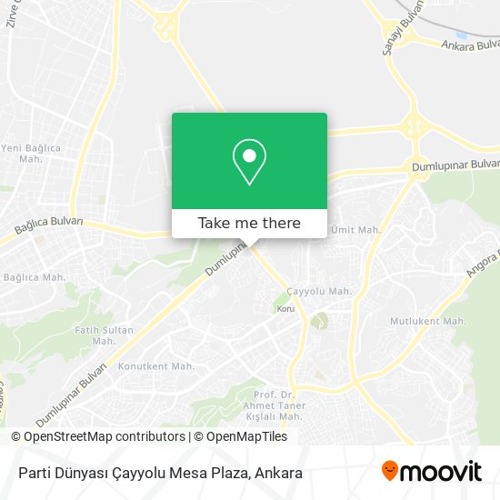 Parti Dünyası Çayyolu Mesa Plaza map