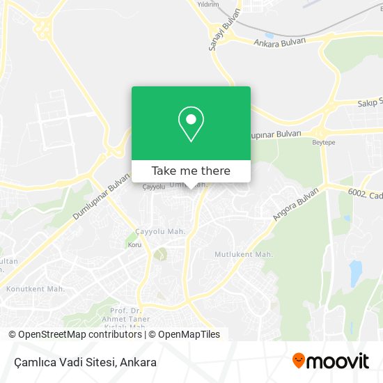 Çamlıca Vadi Sitesi map