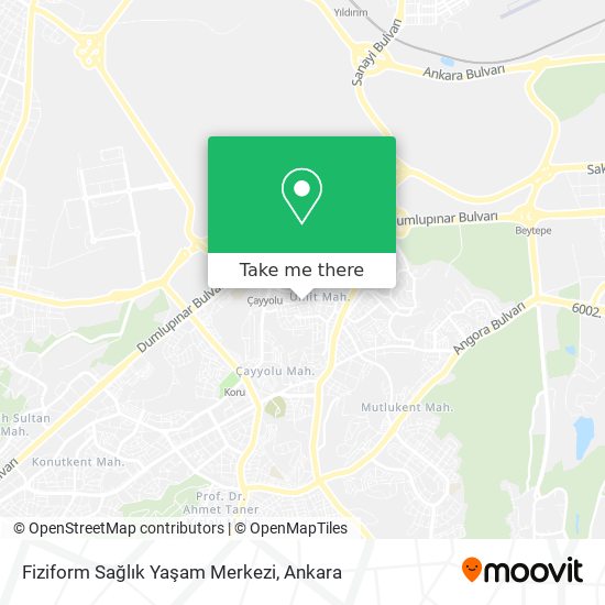 Fiziform Sağlık Yaşam Merkezi map