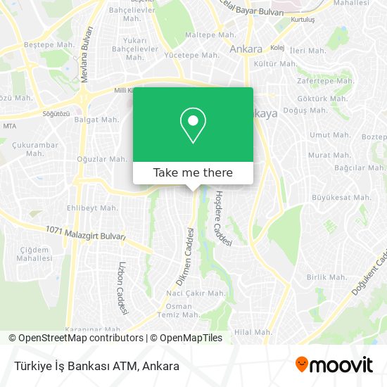 Türkiye İş Bankası ATM map