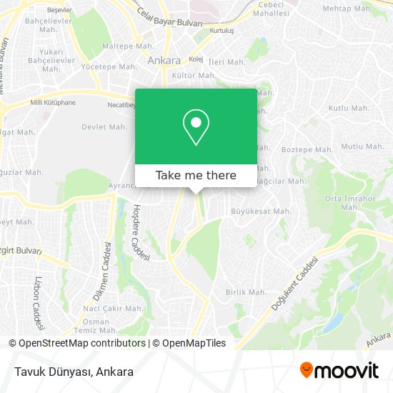 Tavuk Dünyası map
