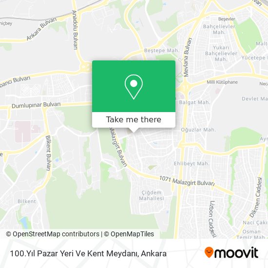 100.Yıl Pazar Yeri Ve Kent Meydanı map
