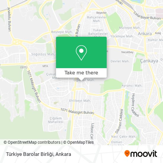 Türkiye Barolar Birliği map