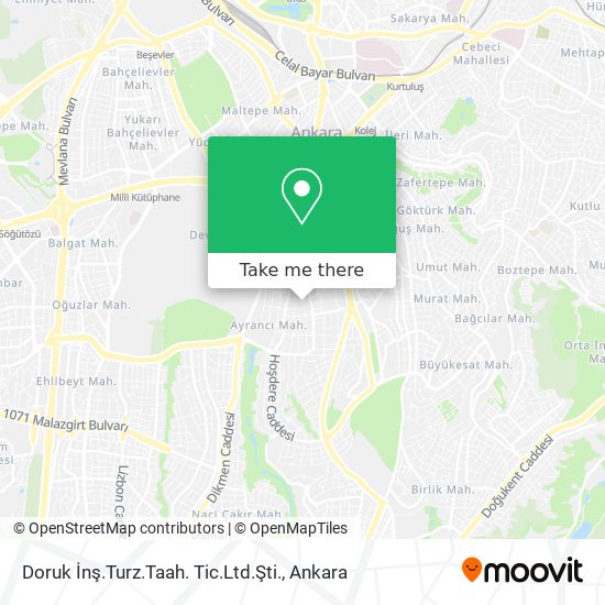 Doruk İnş.Turz.Taah. Tic.Ltd.Şti. map