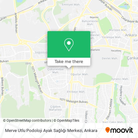 Merve Utlu Podoloji Ayak Sağlığı Merkezi map