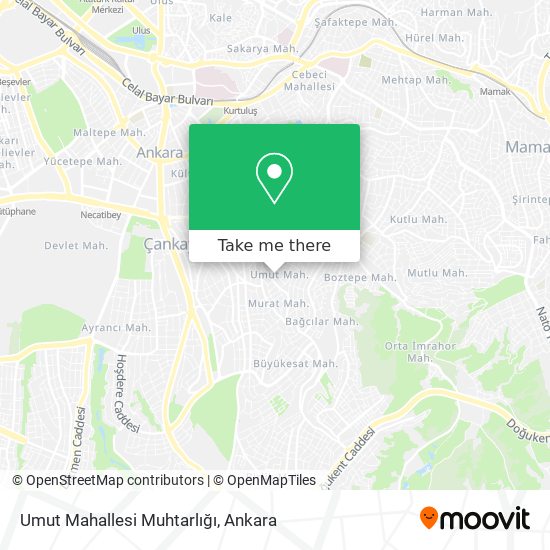 Umut Mahallesi Muhtarlığı map