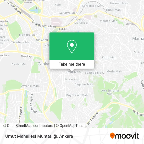Umut Mahallesi Muhtarlığı map